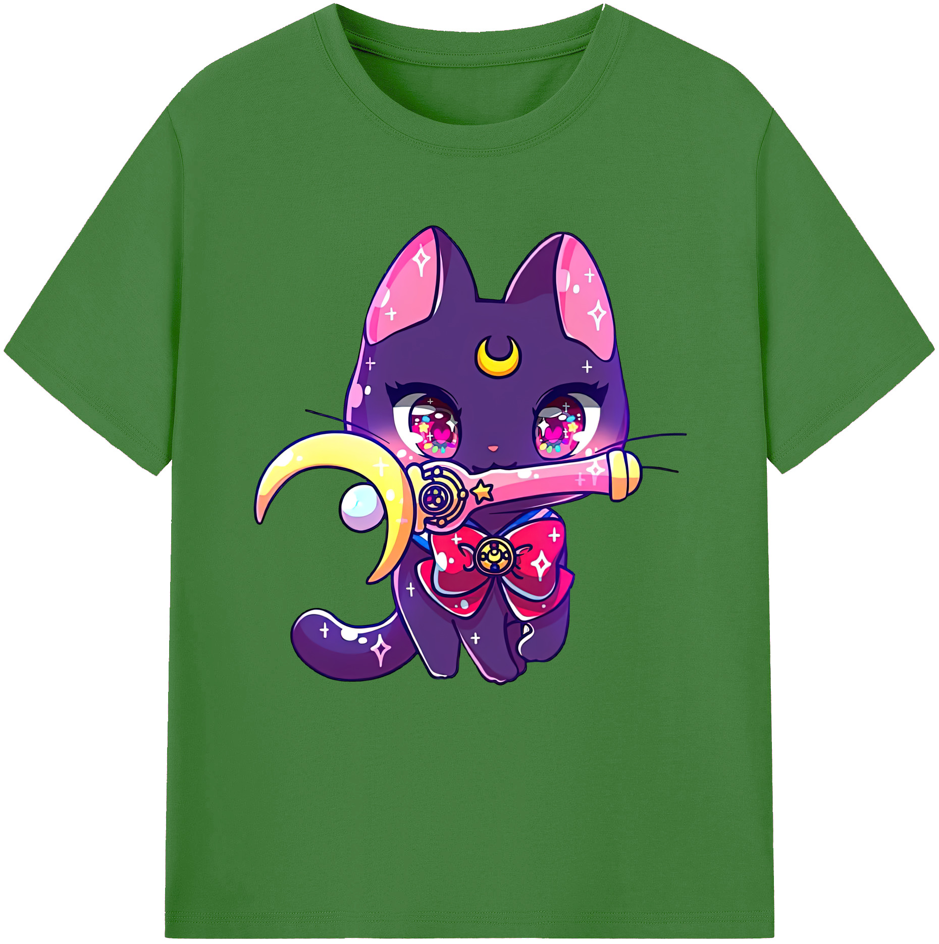 （画像用） 美少女戦士セーラームーン Sailor Moon レディースカジュアルプリントTシャツ（綿100％）